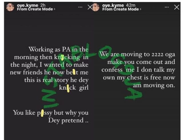 Oye Kyme Accuses Bobrisky Of Knacking Her Every mid Night While Working As His PA