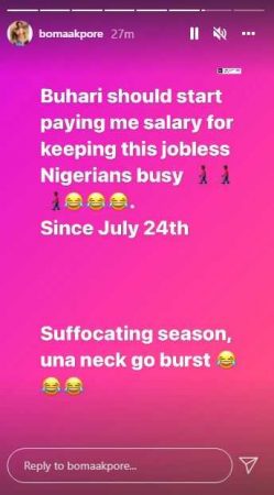 “Nigerians and Misery na 5&6″ – Boma Reacts After Being Mocked Over Inability to Go Shopping in Dubai