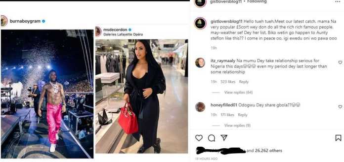 Burna Boy Allegedly Dumps Stefflon Don For Popular American Model