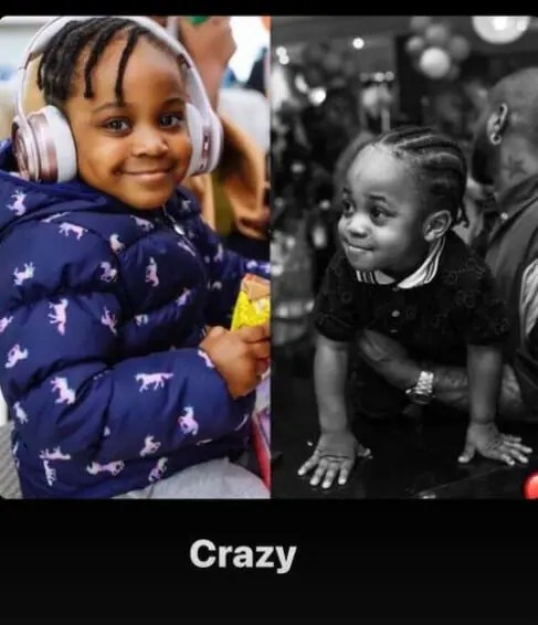 The Resemblance is Crazy – Davido Gushes as He Shares Photos of Hailey and Ifeanyi [PHOTO]
