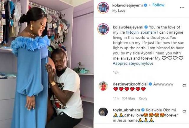 “I Can’t Imagine Living in This World Without You” – Kola Ajeyemi Expresses Undying Love For Toyin Abraham