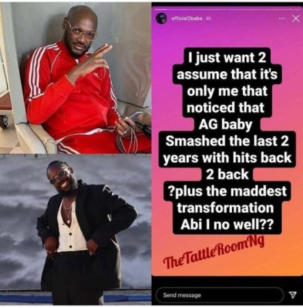 2Face Idibia Lauds Adekunle Gold Over His Transformation, Delivering Hits Upon Hits