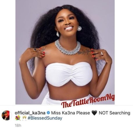 Fans Reacts As Ka3na Declares Herself Single And Not Searching