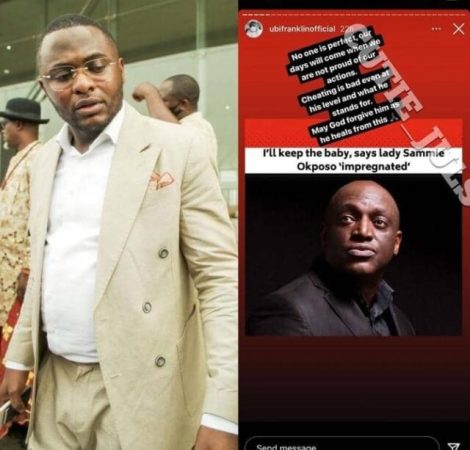 “Father Abraham Don Drop Quote” – Reactions As Ubi Franklin Condemns Sammy Okposo Over His Infidelity Scandal