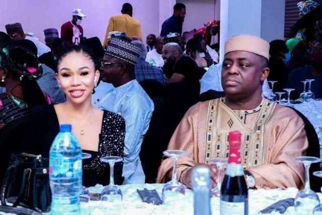 Fani-Kayode Shows Off His New Girlfriend At The Premiere Of Yahaya Bello’s Biopic [PHOTO]