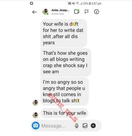 What Actually Transpired Between Anita Joseph And Man That Called Her Out For Being Ungrateful [READ]