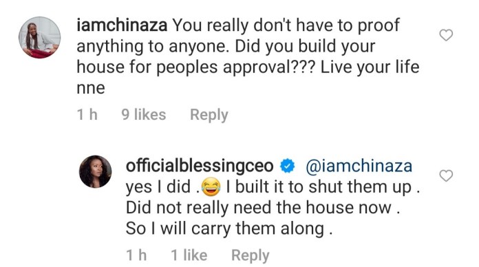 “ I Don’t Really Need The House I Only Built It To “Shut Them Up” – Blessing Okoro Brags