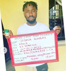 “Why We Arrested Skit Maker De General”— NDLEA Releases Mugshots with Tramadol as Exhibit [VIDEO]