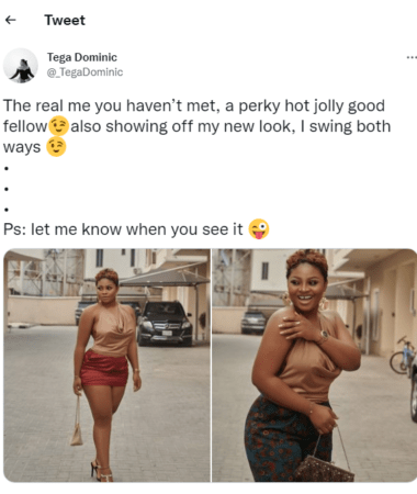 “I Swing Both Ways” – Married Ex-BBNaija Tega Opens Up On Being Bisexual