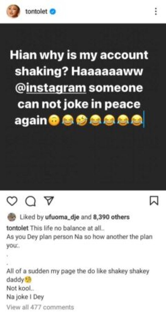 “Why Is My Account Shaking?” – Tonto Dikeh Laments After Threatening To Hack Accounts