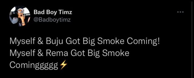 Timz Reveals Incoming Collabs with Buju and Rema NotjustOK