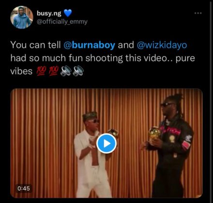 Reactions Trail Burna Boy and Wizkid's New Video for 'Balon D'Or' | SEE