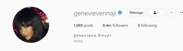 “Mama Wan Be Like Beyoncé” – Nigerians React As Genevieve Nnaji Unfollows Everyone On Instagram