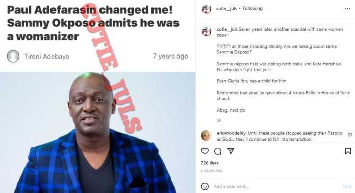 Old Allegations of How Sammie Okposo Once Impregnated 4 Church Girls Resurfaced