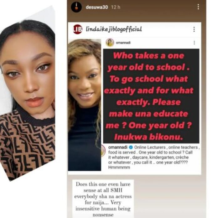 ‘Do You Even Have Sense’ – Ighalo’s Ex-wife Slams Oma Nnadi Following The death Of The One-Year-Old Boy Beaten To Death By His teacher In Delta