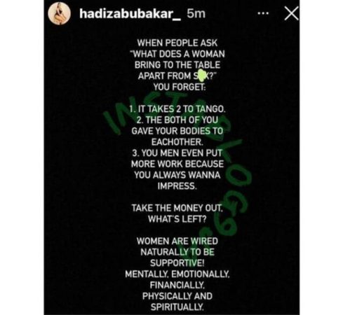 “Pray To Meet The Right Person”– Hadiza Abubakar Berates Charly Boy For Saying Women Has Nothing To Offer Aside S3x