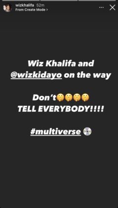 Wiz Khalifa Announces Collaboration With Wizkid | SEE DETAILS