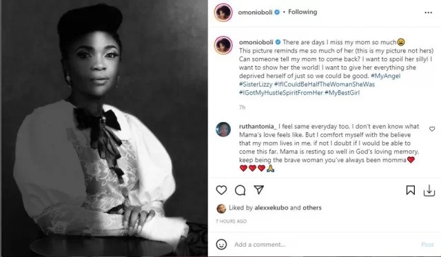 “Can Someone Tell My Mom To Come Back? I Miss Her So Much” – Omoni Oboli Pens Tribute To Late Mom