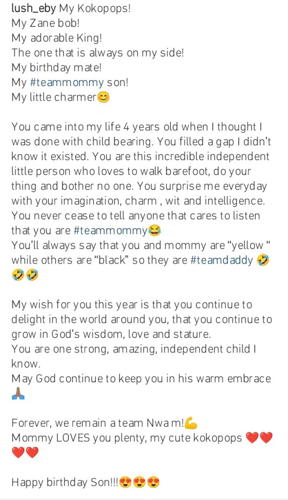 “February 26th Is A Very Special Day In Our Family” – Obi Cubana Writes As He Celebrates Wife And Son On Their Birthday