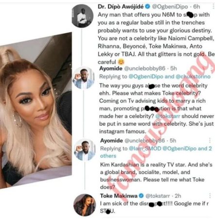 “Nigerians Should Really Stop Disrespecting Me” – Toke Makinwa Roasts Troll Who Claims She’s Only Famous In Nigeria