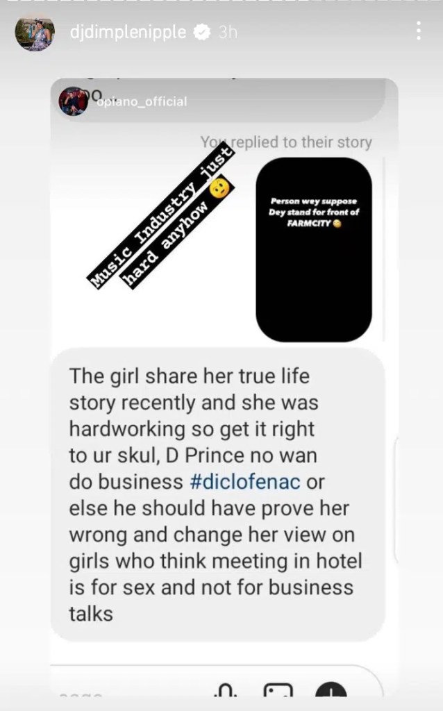 “My a$$ is cleaner than how your career will look in 10years”- DJ Dimple Nipple claps back at Ruger for defending D’Prince