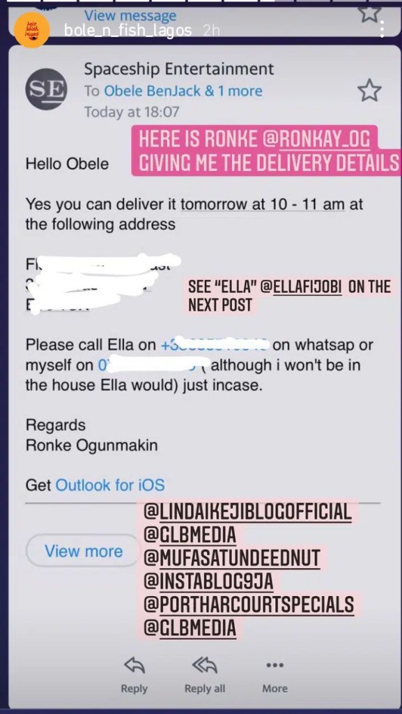 Lady Drags Burna Boy and His Mom, Bose Ogulu Through The Mud Over Unpaid “Bole and Fish” Delivery in London [DETAILS]