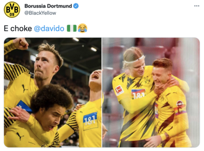 Echoke:”Our Slang dey even go viral pass some People’s career”- Davido Eulogized By Borussia Dortmund