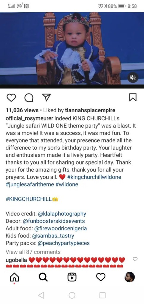 ‘My son’s birthday was a movie’- Rosy Meurer shares beautiful moments from son’s ‘Jungle Safari Wild One’ theme party