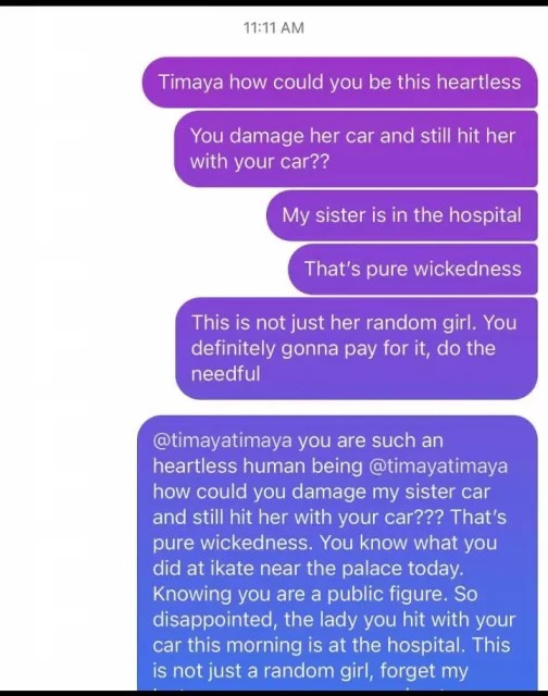 Timaya Completely Ignores Accusations of Alleged Hit And Run On Lagos Lady