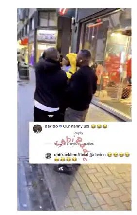 “Quick Definition Of See Finish”- Reactions As Davido Addresses Ubi Franklin As Their Nanny