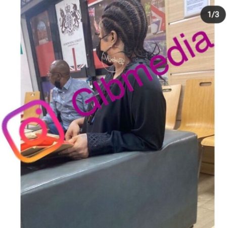 Weeks After dragging James Brown, Bobrisky spotted at embassy, submitting student visa application [Photos]