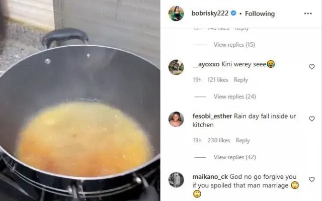 Bobrisky Fuels Marriage Rumours With Cooking Skills [VIDEO]