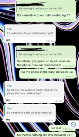 Man Breaks Up With Girlfriend After She Gave Him A Deadline To Buy Her An Iphone 11 [SCREENSHOT]