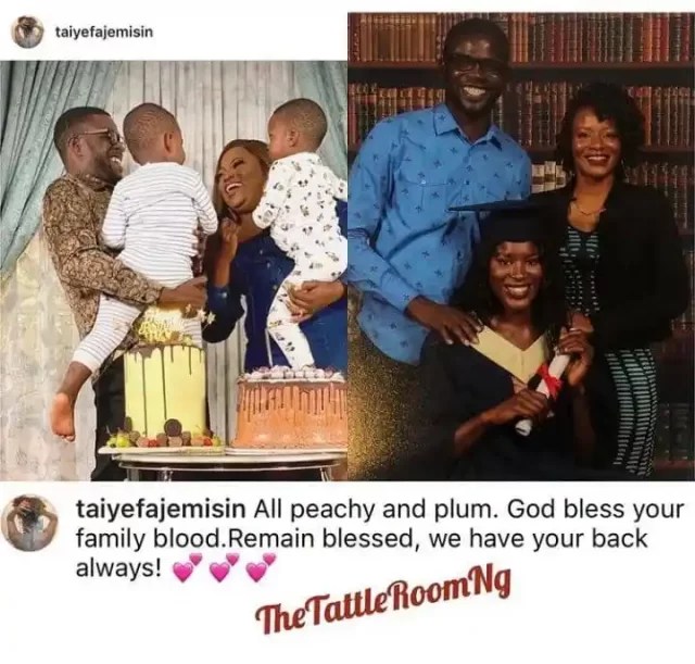“We have your back always”- JJC Skillz’ first baby mama, Taiye, shows love to him and Funke Akindele amidst alleged rocky marriage