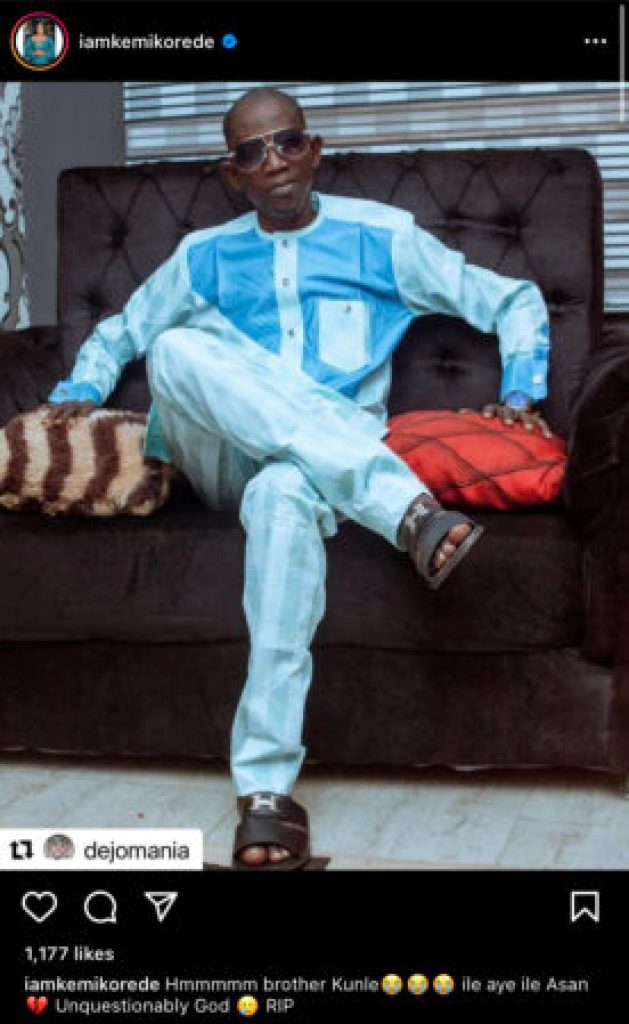 “April fool prank?”- Nollywood Actor Dejo Tufulu’s son speaks on his death