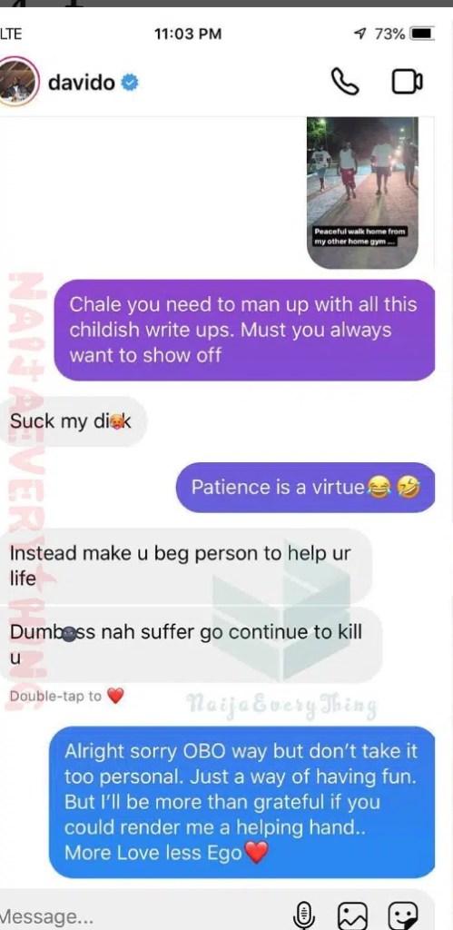 “Instead of begging me to help your life”-Davido engages troll in heated exchange over ‘childish write-up and show off’
