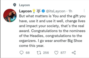 “I want to be recognized at Headies Award for what I’ve done, Remember say na passion first of all” – BBNaija’s Laycon to organizers
