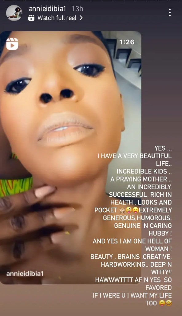 “I am one ‘hell’ of a woman”- Annie Idibia shares cryptic post, admits marital troubles with husband, 2face