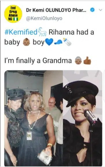 “I’m Finally A Grandma” – Kemi Olunloyo Ecstatic As Rihanna Welcomes Baby Boy