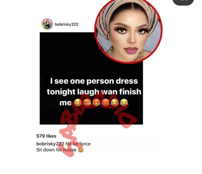 “Ha, No Be By Force na’ bobrisky mocks James Brown over outfit to AMVCA [photos]