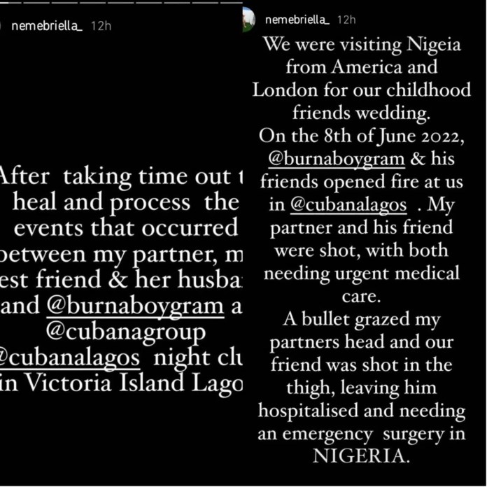 “He left me traumatized, The club couldn’t even provide a CCTV footage”- Married lady assaulted by singer, Burna Boy security finally breaks silence