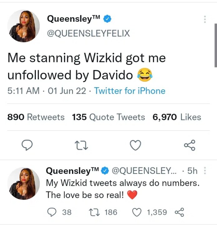 “Davido punished me for associating with Wizkid” – Fast-rising singer, Queensley makes shocking revelations