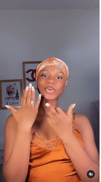 Weeks After Rumoured Relationship With Kizz Daniel, Iyabo Ojo’s Daughter, Priscilla Shows Off Engagement Ring