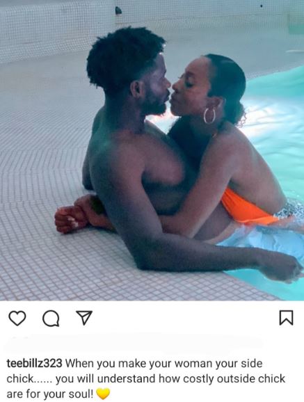 “Make Your Woman Your Sidechick”- Teebillz Writes As He Shows Off His Woman