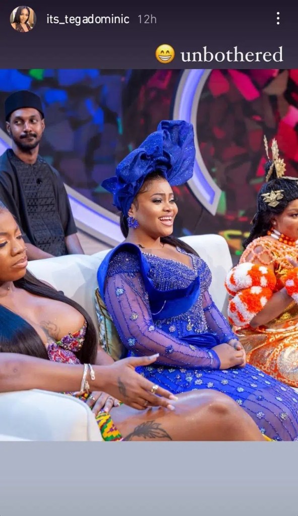 ‘Unbothered’ BBNaija’s Tega sends strong messages to her haters following her shocking revelation about her marriage