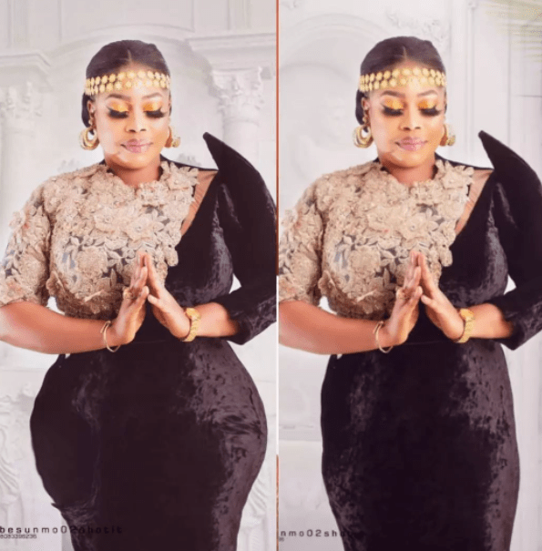 Bimbo Akinsanya’s photographer ‘dashes’ her fake hips to stop her from undergoing surgery [photos]