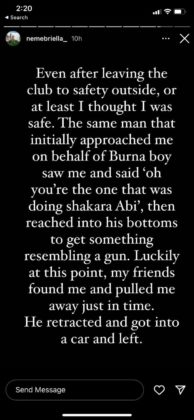 “Victim” Narrates Alleged Club Shooting By Burna Boy’s Security | READ