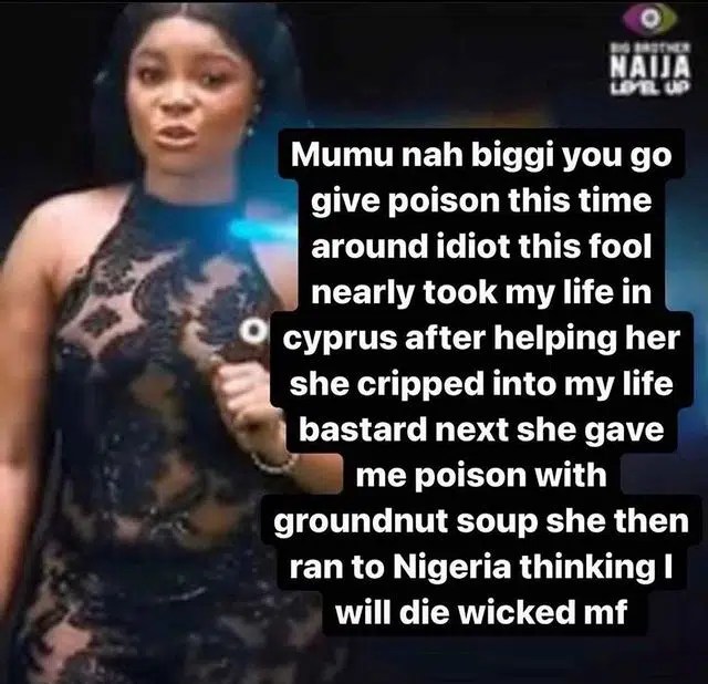 #BBNaija: Stray bullets hits Mercy Eke as she gets dragged into Chichi’s ‘poison’ saga