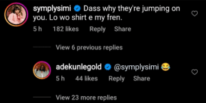 “Dass why they’re jumping on you, go and wear your shirt my friend”– Simi reacts after lady tried rocking Adekunle Gold [Video]
