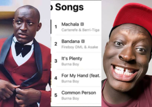 “First comedian to top No. 1”– Carter Efe over the moon as his song ‘Machala’ makes a hit [Video]